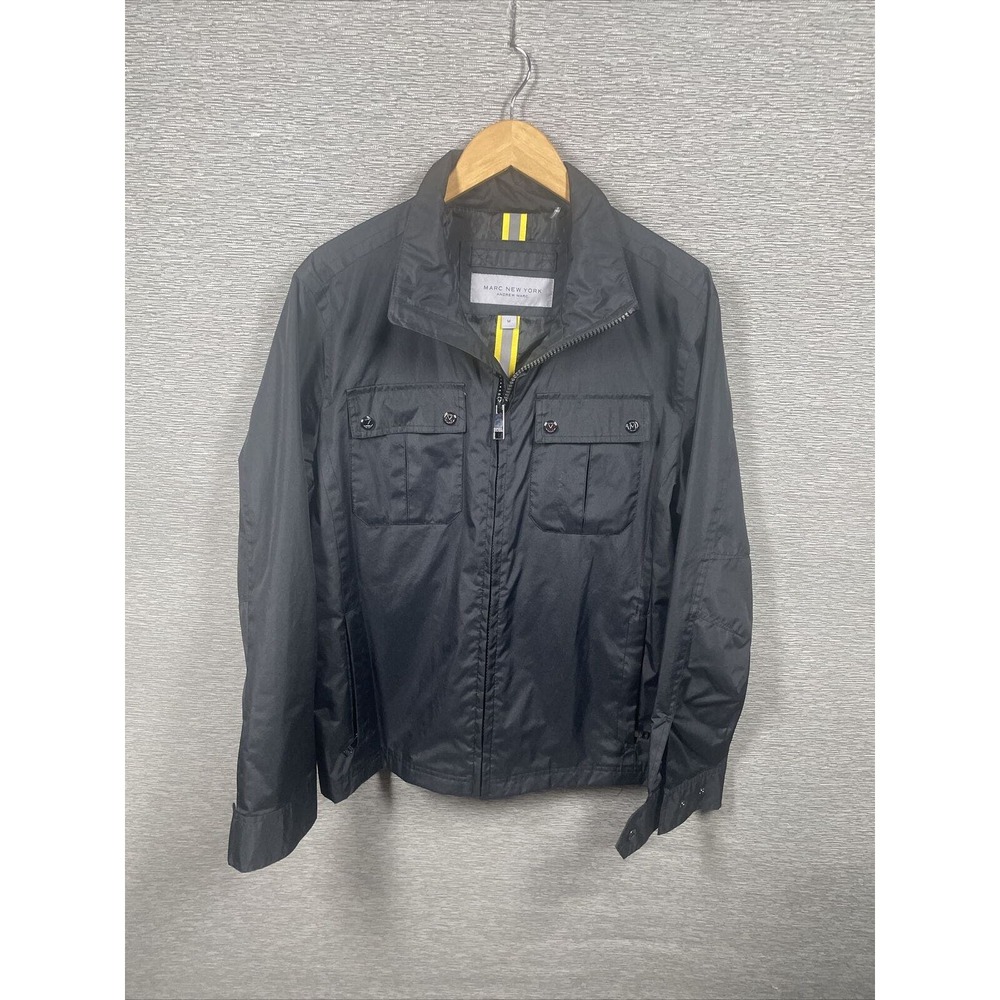 Marc New York Men's Black Zip Up Jacket Size Medium